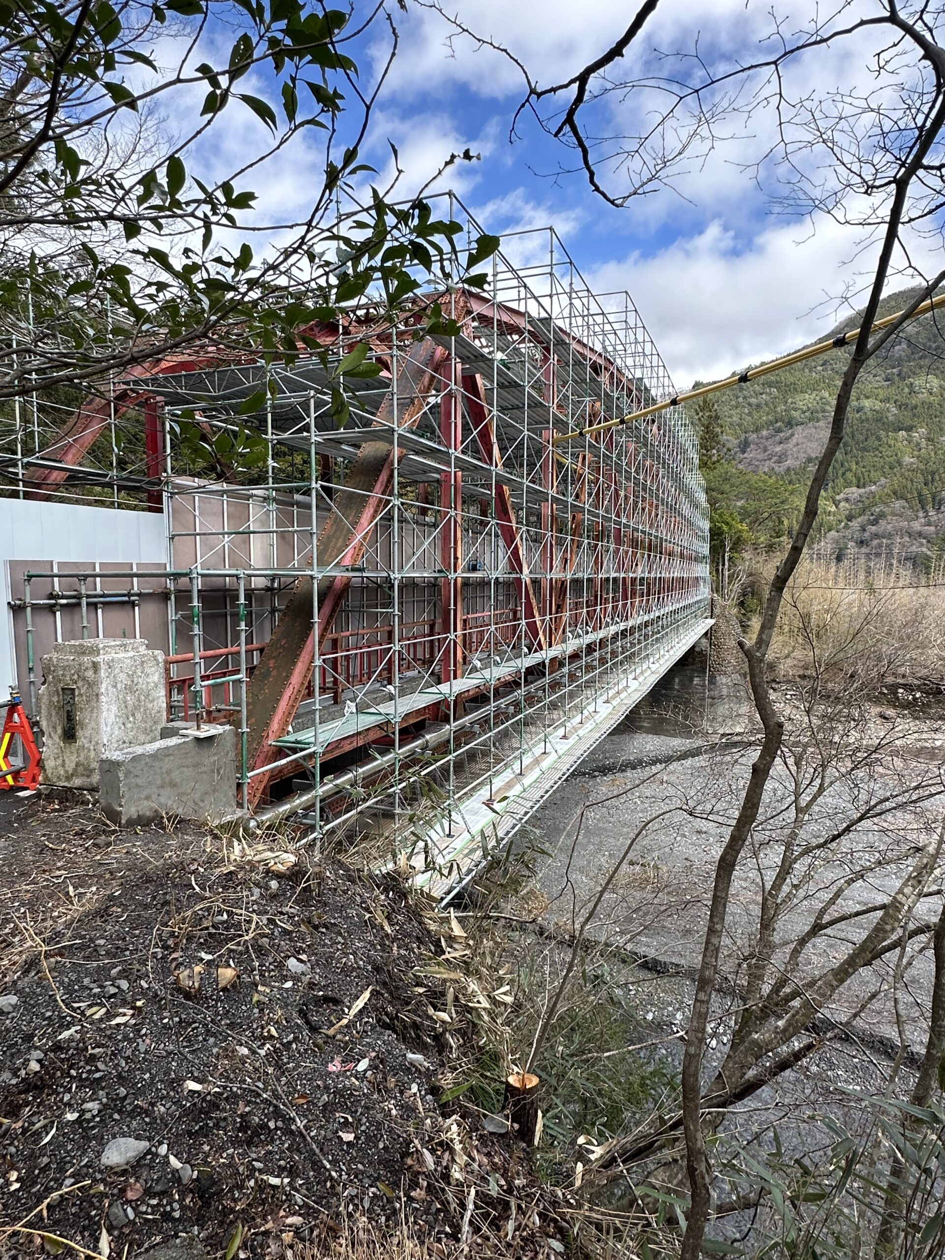 井川湖・大島橋修繕工事